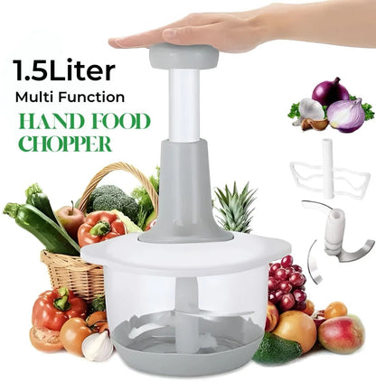 1.5L multifunction manual hand food chopper
