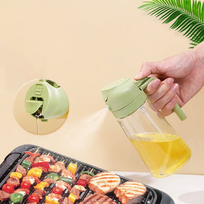 2-in-1 oil sprayer and pourer used for barbecue cooking