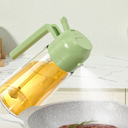 2-in-1 oil sprayer bottle spraying oil for cooking