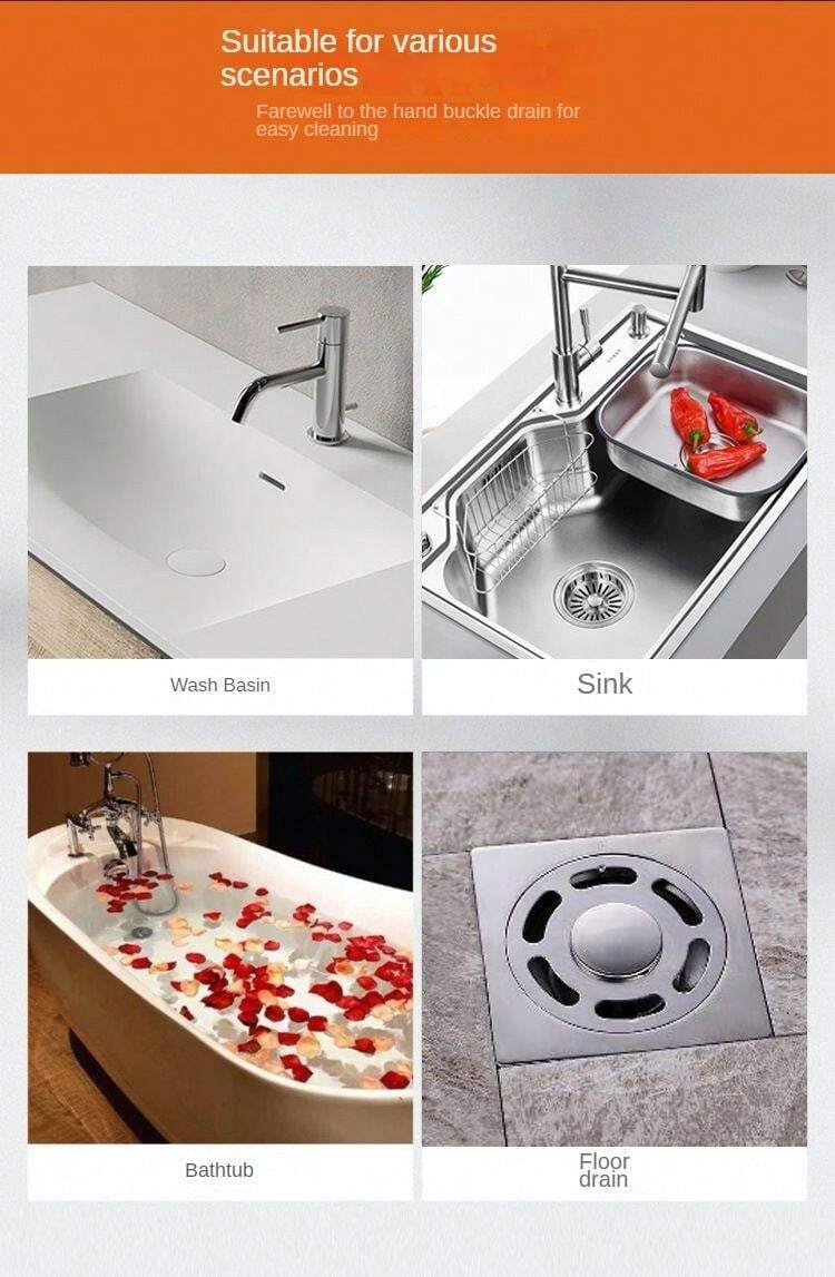 Adhesive drain mesh filters suitable for wash basin, sink, bathtub and floor drain