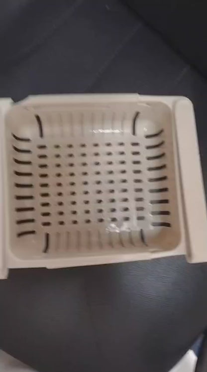 Adjustable Fridge Hanging Basket Organizer for Extra Storage