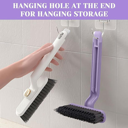 Crevice cleaning brush with hanging hole for storage