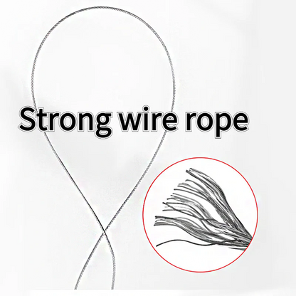 Steel wire rope used in the automatic retractable door closer