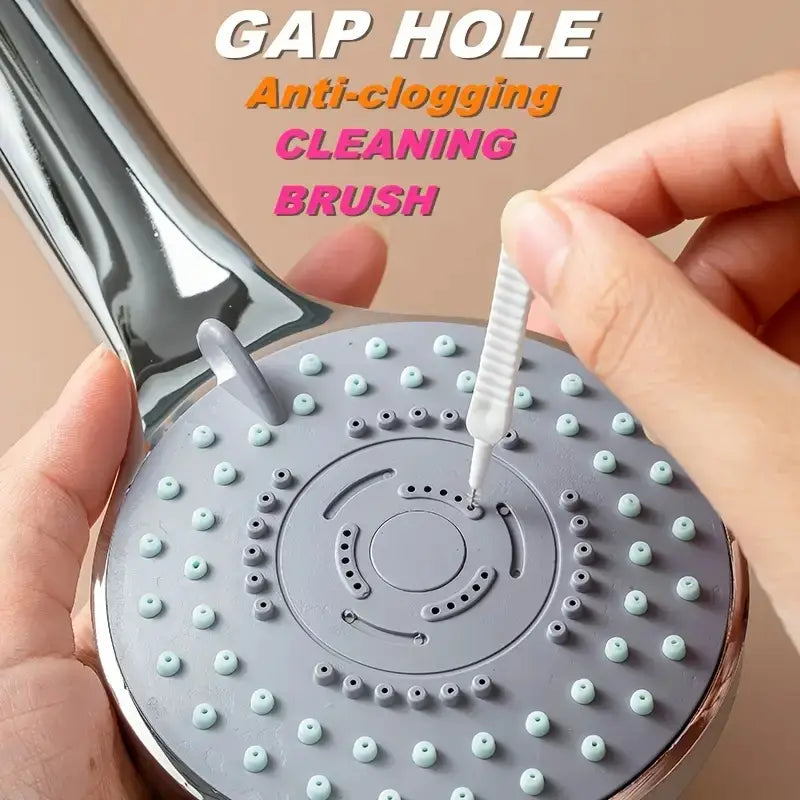 Shower nozzle cleaning brush size and material details